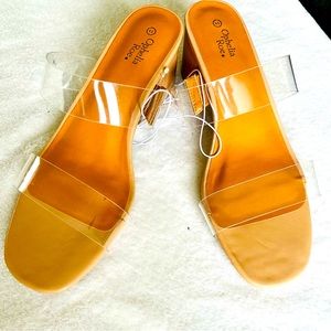 OPHELIA ROE clear sandals